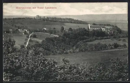AK Mariastein, Panorama mit Ruine Landskron