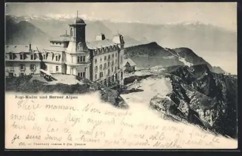 AK Rigi-Kulm und Berner Alpen