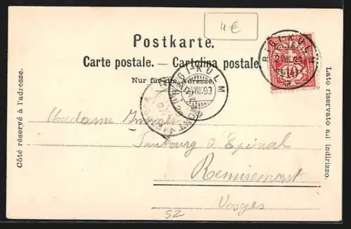 AK Rigi-Kulm und Berner Alpen