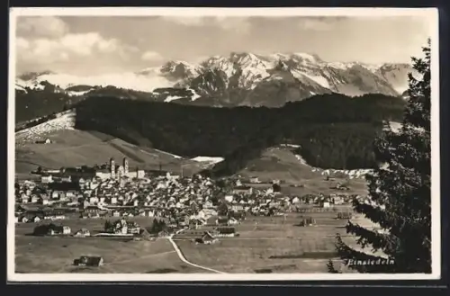 AK Einsiedeln, Teilansicht mit Kloster