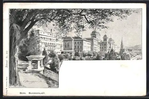 Künstler-AK Bern, Bundespalast