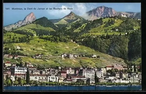 AK Montreux, La Dent de Jaman et les Rochers de Naye