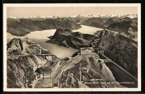 AK Pilatus-Kulm, Blick auf den Vierwaldstättersee