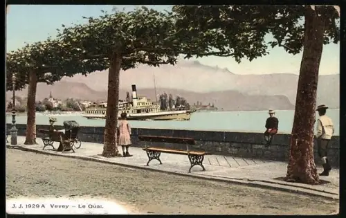AK Vevey, Le Quai
