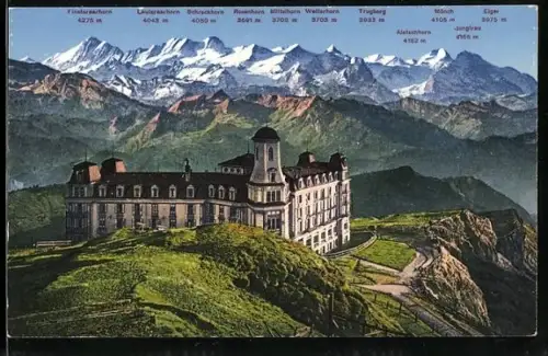 AK Rigi-Kulm, Mit Berneralpen, Aletschhorn, Jungfrau und Eiger