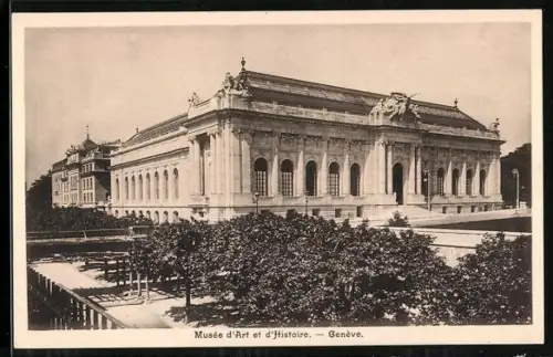 AK Genève, Musée d`Art et d`Histoire