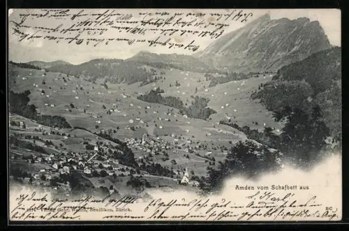 AK Amden, Totalansicht vom Schafbett aus gesehen