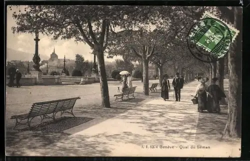 AK Genève, Quai du Léman