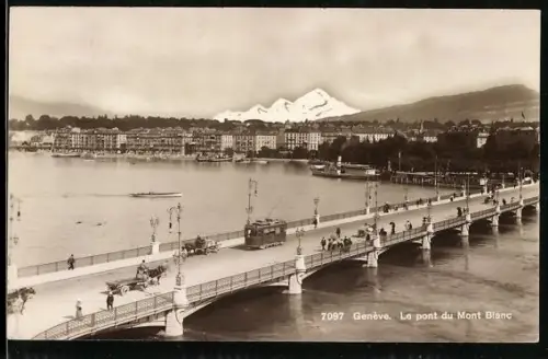 AK Genève, Le pont du Mont Blanc