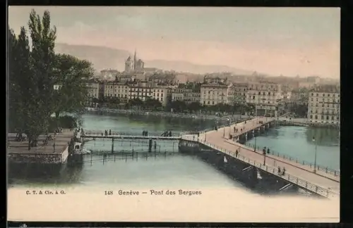 AK Genève, Pont des Bergues
