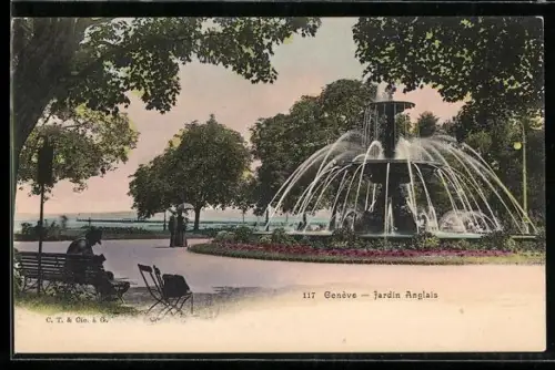 AK Genève, Jardin Anglais