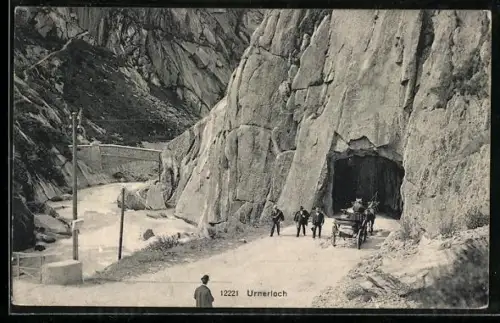 AK Andermatt, Eingang vom Urnerloch