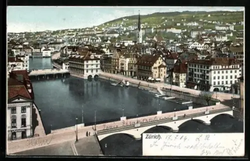 AK Zürich, Ortsansicht