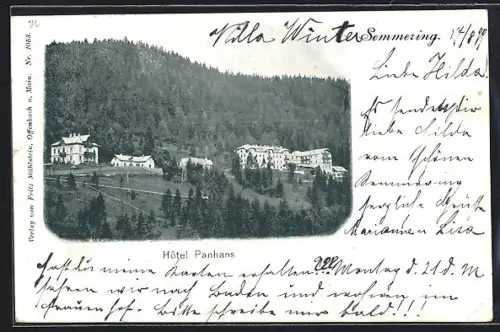 AK Semmering, Hotel Panhans