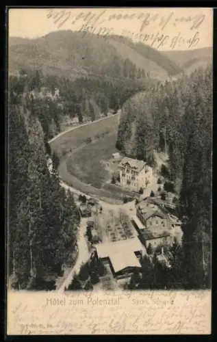 AK Hohnstein /Sächs. Schweiz, Hôtel zum Polenztal