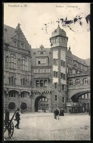 AK Alt-Frankfurt, Rathaus, Hofeingang