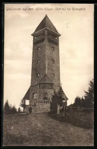 AK Dransfeld, Gaussturm auf dem Hohe-Hagen