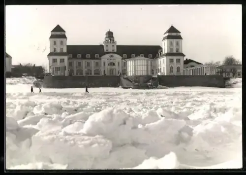 AK Binz /Rügen, Kurhaus im Winter