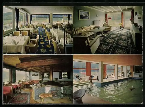 AK Baiersbronn-Tonbach /Schwarzwald, Kurhotel Traube, Restaurant, Hallenbad, Aufenthaltsraum