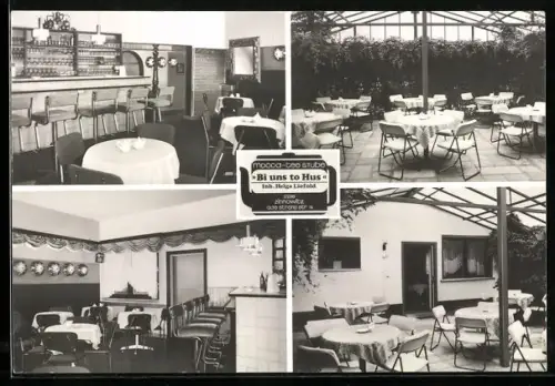 AK Zinnowitz /Wolgast, Mocca-Tee-Stube Bi uns to Hus, Inh. Helga Lefeld, Innen- und Aussenansichten