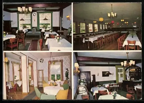 AK Lütjenburg /Ostholst., Hotel Zum Kossautal, Restaurant, Saal, Klubzimmer, Gasthaus, Bes. K.W. Schröder