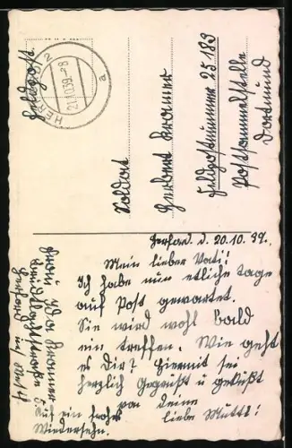 AK Goslar, Rathaus mit Brunnen