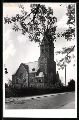 Foto-AK Geisenheim a. Rh., Evangelische Kirche