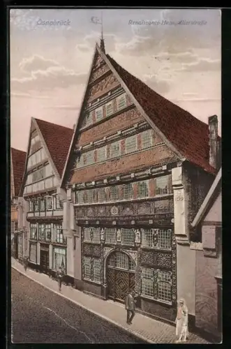 AK Osnabrück, Renaissance-Haus in der Bierstrasse