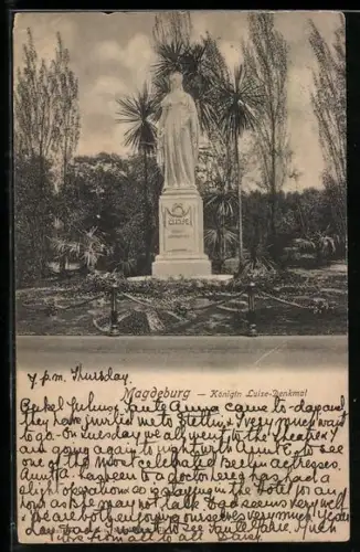 AK Magdeburg, Königin Luise-Denkmal