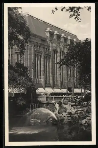 AK Düsseldorf, Stadtgraben beim Corneliusplatz