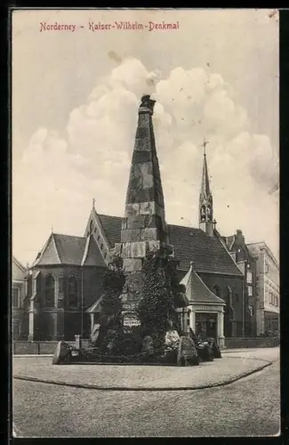 AK Norderney, Kaiser-Wilhelm-Denkmal