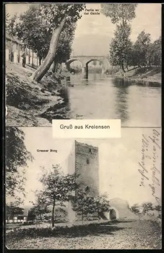 AK Kreiensen, Partie an der Gande, Greener Burg