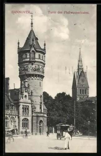 AK Hannover, Turm der Flusswasserkunst