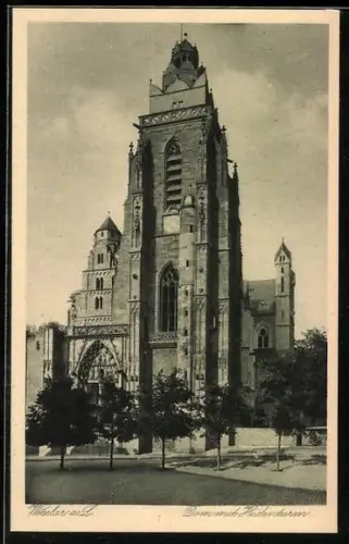 AK Worms a. Rh., Dom mit Heidenturm