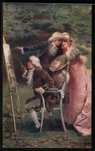 AK Junger Maler hat für seine Liebste ein Bild gemalt