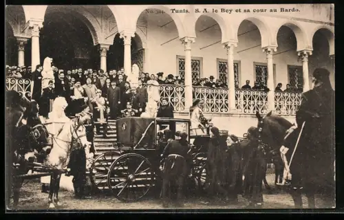 AK Tunis, S. A. le Bey et sa cour au Bardo