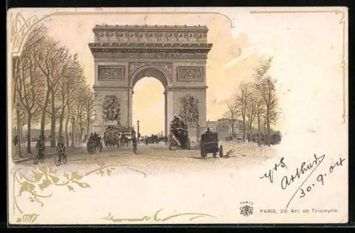 AK Paris, Arc de Triomphe