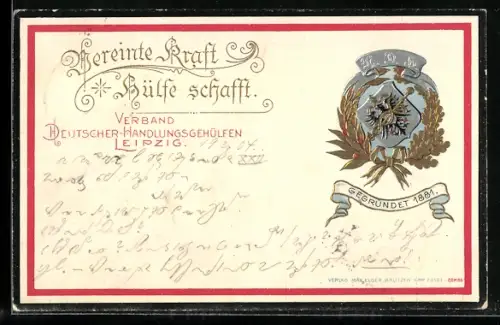 AK Leipzig, Verband Deutscher Handlungsgehülfen, gegründet 1881
