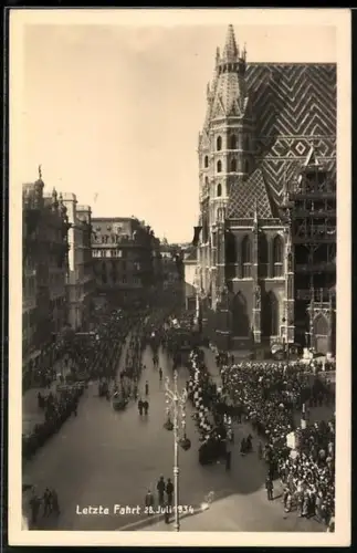 AK Beerdigung von Bundeskanzler Dollfuss am 28. Juli 1934