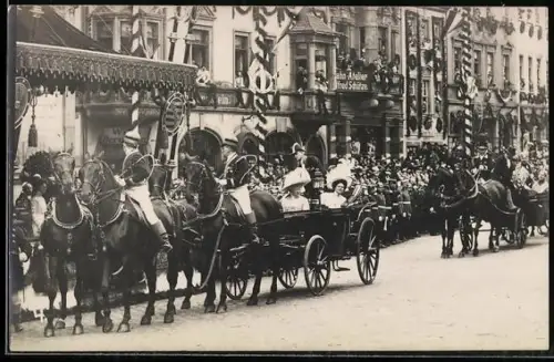 AK Herzogin von Sachsen-Altenburg bei einer Kutschfahrt