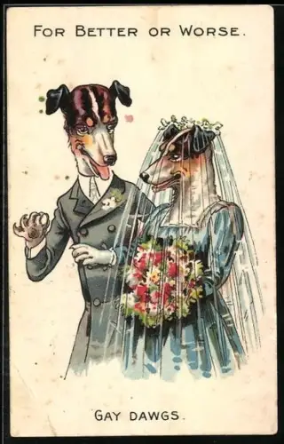 AK For Better or Worse, Gay Dawgs, vermenschlichte Terrier als Brautpaar