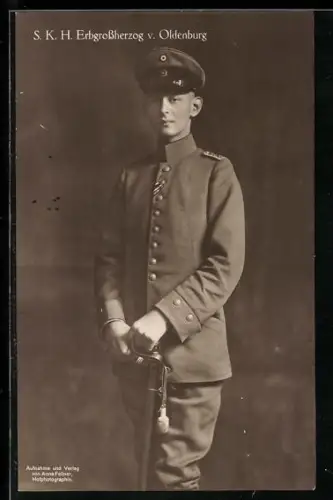 AK S. K. H. Erbgrossherzog von Oldenburg in Uniform