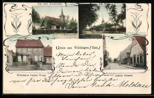 AK Wittingen /Han., Luth. Freikirche, Wohnhaus Pastor Wetje, Achter Strasse