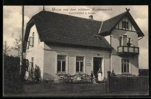 AK Kuddewörde b. Grande, Gasthaus, Ausschank alkoholfreier Getränke von Joh. Löding