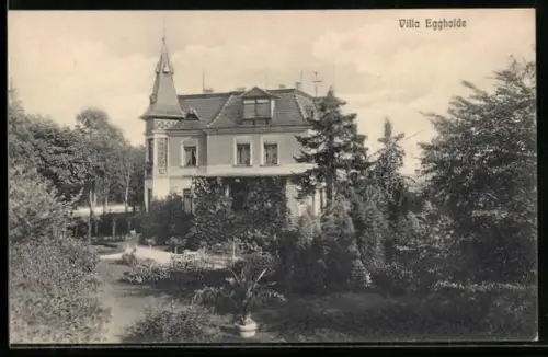 AK Glauchau i. Sa., Strasse & Villa Egghalde 2