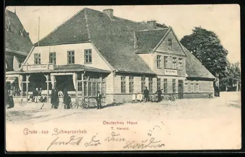 AK Schwarzenbek, Gasthaus Deutsches Haus, T. Herold