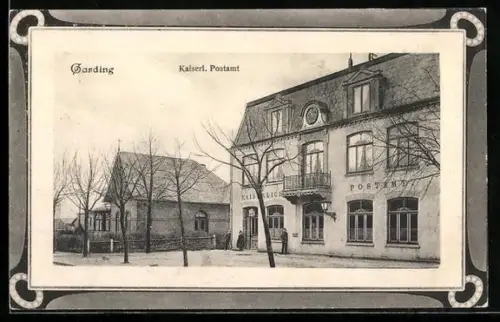 AK Garding, Kaiserliches Postamt
