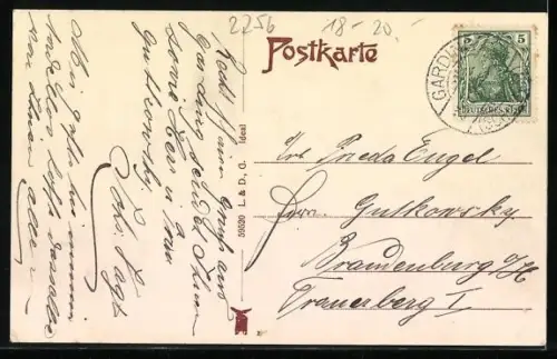 AK Garding, Kaiserliches Postamt