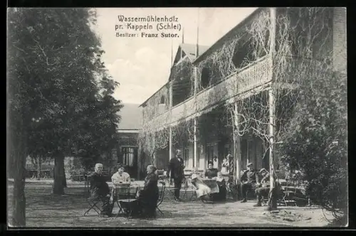 AK Kappeln /Schlei, Gasthaus Wassermühlenholz, Bes. Franz Sutor