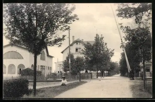 AK Grosspösna, Partie beim Waldschloss Oberholz